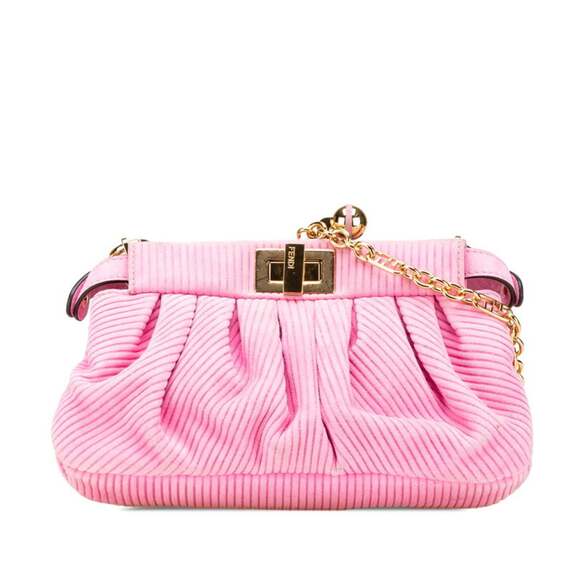 FENDI Pink Peekaboo Shoulder Bag
